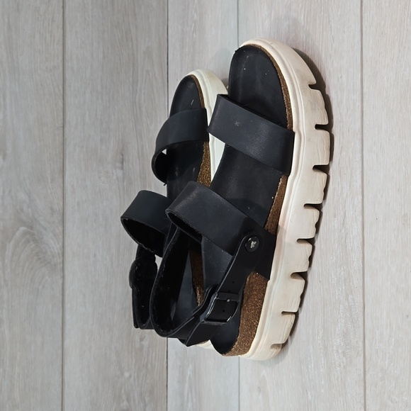 Papillio Women Cameron MarblStrappy Chunky Tractor Platform shoes Sandals sz 9.5 - Picture 2 of 15